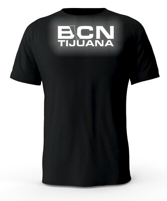 Tijuana BCN Reflective Logo Black T-Shirt 
