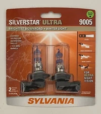 SYLVANIA 9005 SilverStar ULTRA High Performance Headlight Pair Set 2 Bulbs