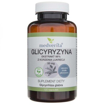 Complément Alimentaire Medverita - Glycyrrhizine 98% Extrait De Réglisse - 120 Gélules