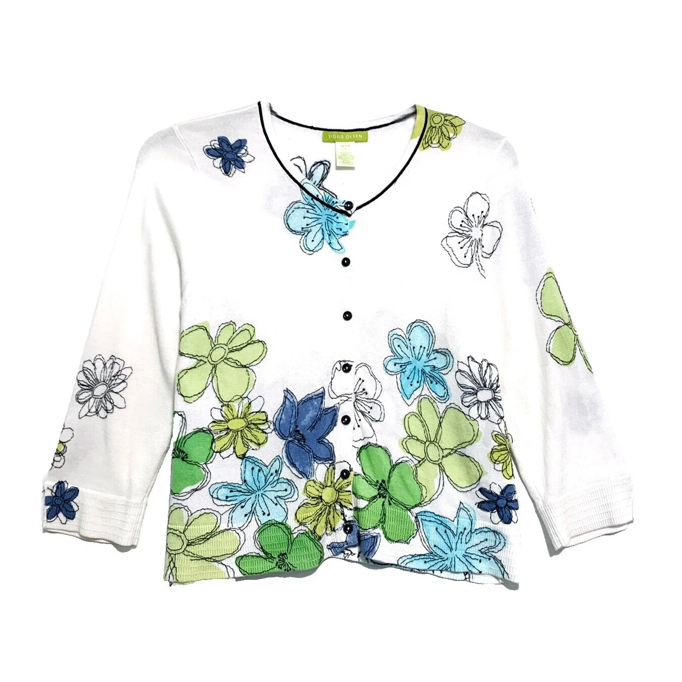 Sigrid Olsen Cotton Floral Sweaters for Women