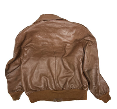 Midwestern Sport Togs Deerskin Leather Bomber Jacket Mens Sz 50