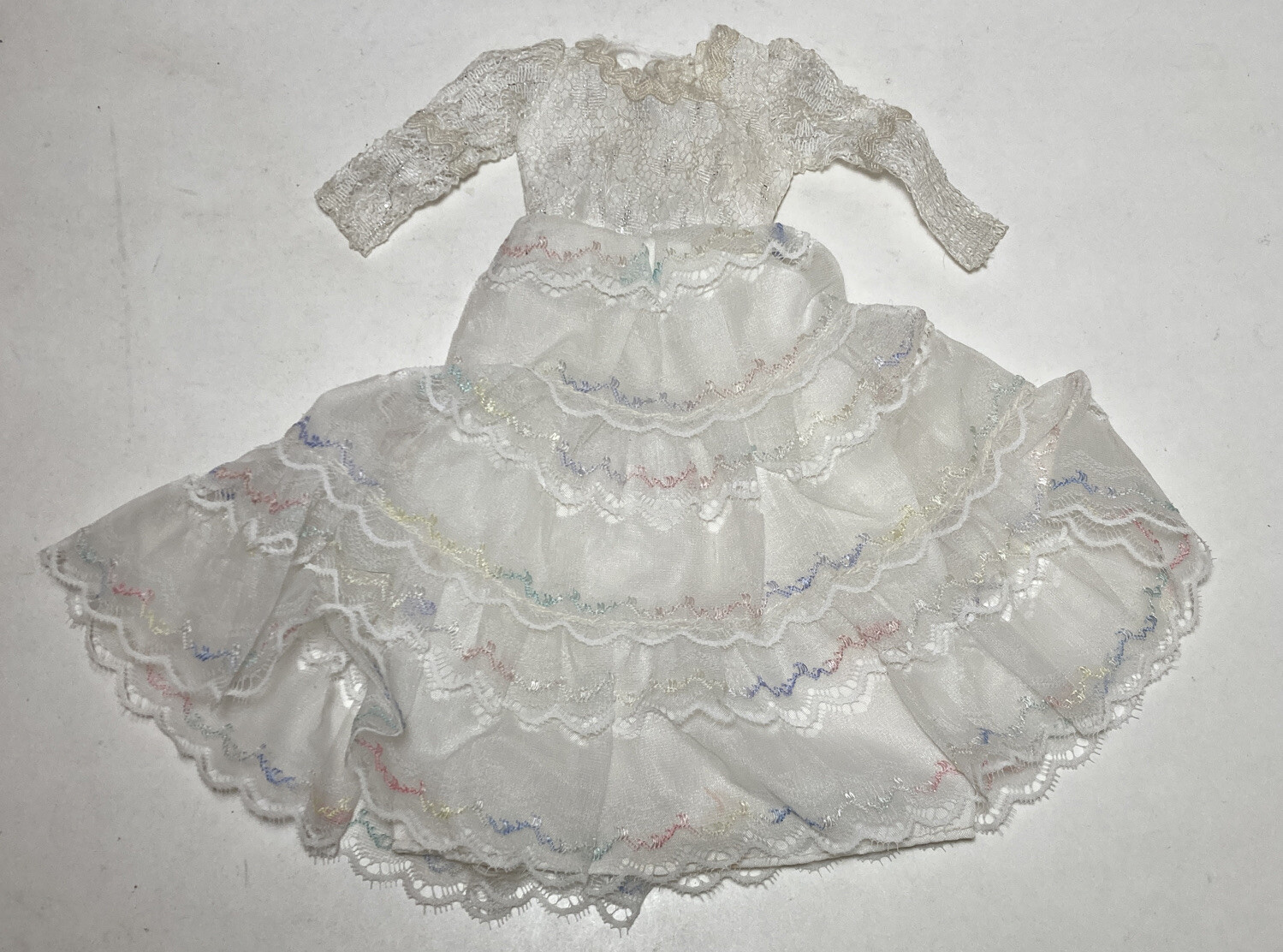 Vintage Barbie  Wedding Dress Made In Hong Kong