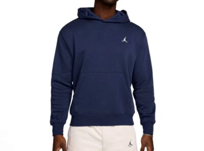 NEW* MEN Nike JORDAN BRAND BROOKLYN FLEECE HOODIE MIDNIGHT NAVY