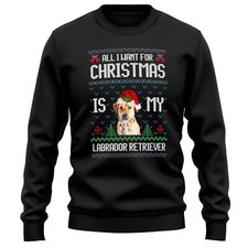Christmas Labrador Retriever Adults Sweatshirt Dog Owner Men and Women dog pe...