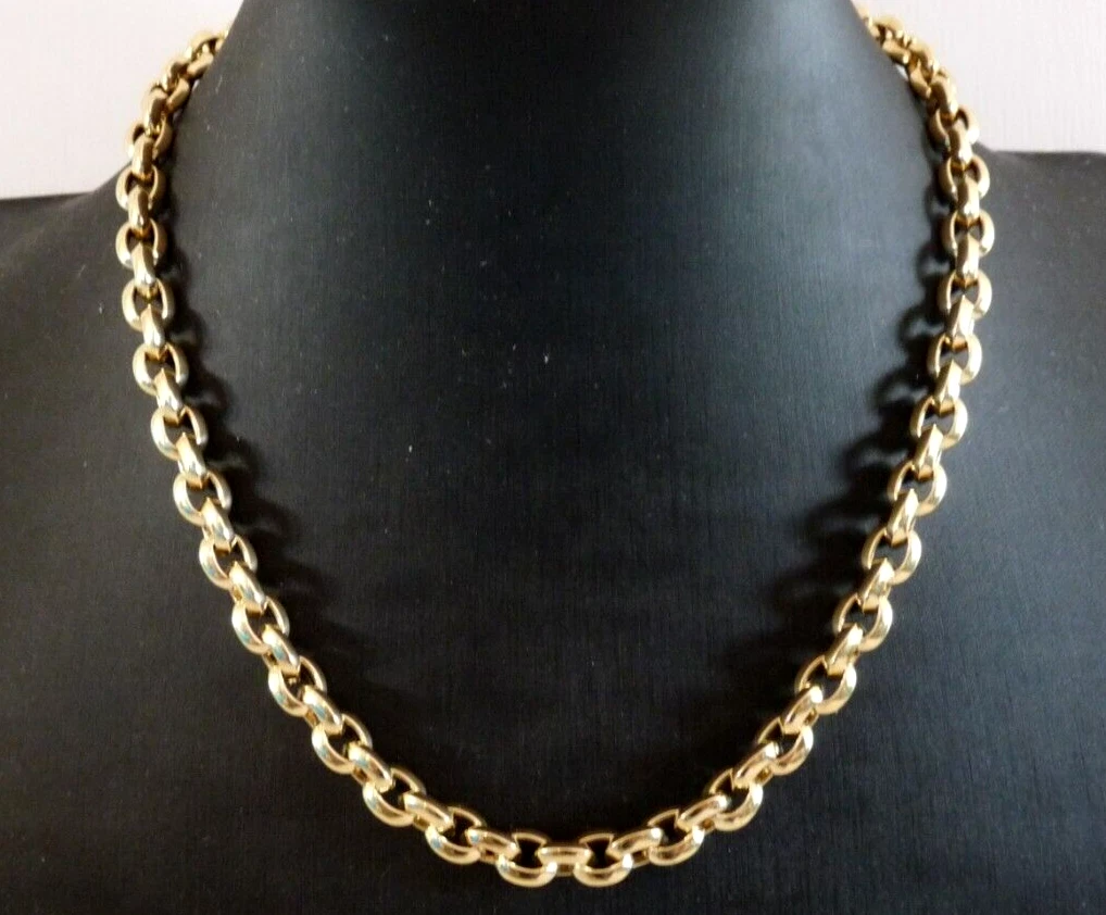 18k solid gold choker deals