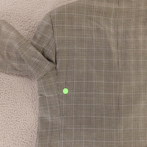 VTG Prince of Wales Check Jacket M Gray Glen Plaid 100% Wool Blazer Italy 42S - Picture 12 of 20