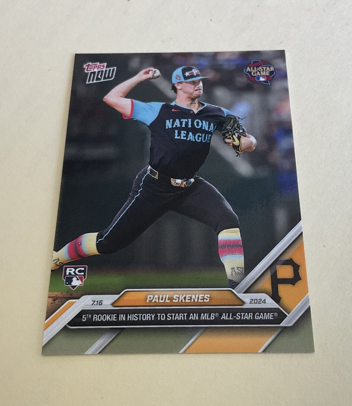 Paul Skenes Rookie 2024 Topps Now “5th Rookie In History To Start AS ” #436