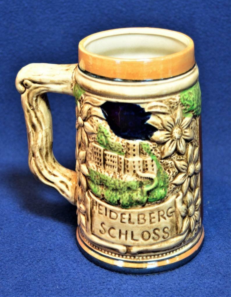 Vtg Made Japan Ceramic German Style Relief HEIDELBERG SCHOSS CASTLE