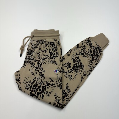 Women’s Champion Leopard Print Cuffed Jogger Sweatpants Size XS