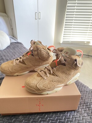 Size 9 - Jordan 6 Retro x Travis Scott Mid British Khaki