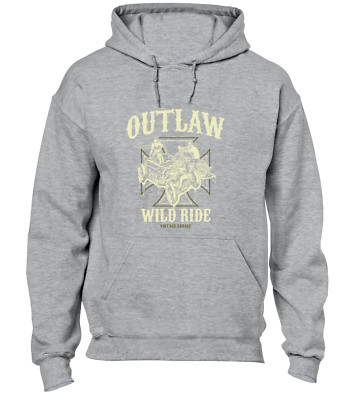 WILD RIDE OUTLAW HOODY HOODIE BIKER KLEIDUNG MOTORRAD MOTORBIKE TOP