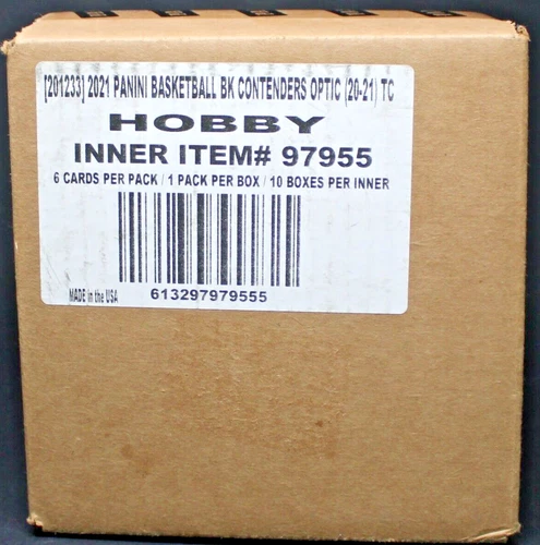 2020/21 PANINI CONTENDERS OPTIC BASKETBALL 10 HOBBY BOX CASE