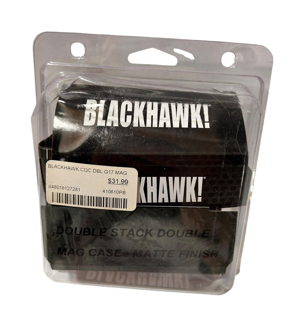 Blackhawk Double Stack 9/10/mm Double Mag Case for .40 &.45 cal Matte Finish New-image