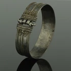 FABULOUS ANCIENT BYZANTINE SILVER BRACELET CIRCA - 9th/12th Century AD (254)