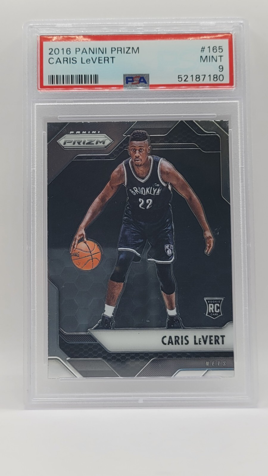 2016-17 Panini Prizm Caris LeVert Rookie Card RC #165 PSA 9 MINT Nets