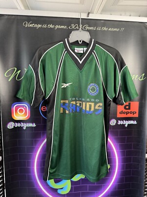 RARE Vintage 1997 Colorado Rapids Authentic Football Soccer Jersey Kit 