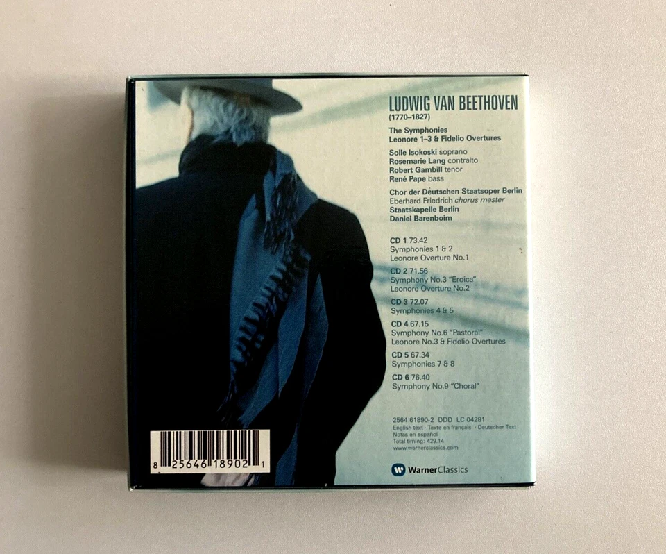 Barenboim Beethoven 9 Symphonies 6 x CD Box Staatskapelle Berlin NM/NM - Image 4 of 4