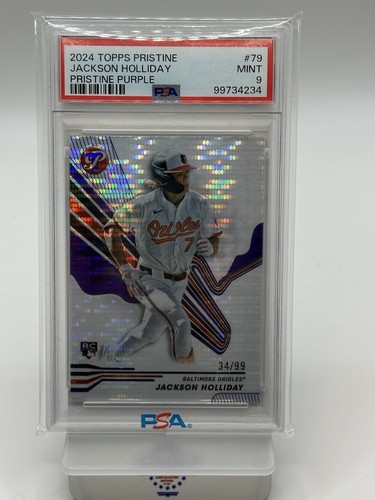 Jackson Holliday 2024 Topps pristine rookie card Purple refractor /99 - Picture 4 of 4
