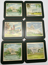Pimpernel Cork Coasters Dining Washington DC Landmarks USA Made in England