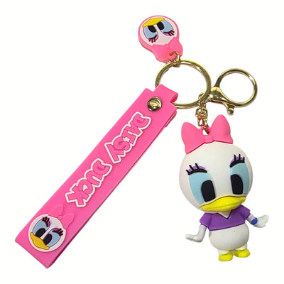 3D Disney Daisy Duck Keychain Adorable Disney Zipper Holder New Free Shipping