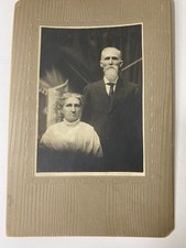 Man And Woman Elderly Couple Portrait Cabinet Card E295