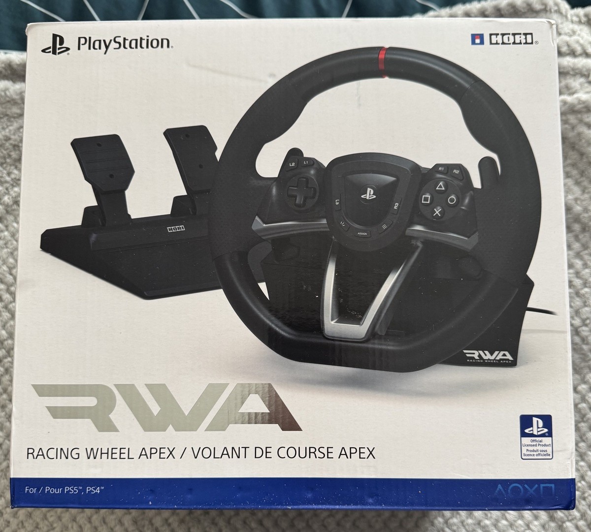 Hori Racing Wheel APEX Black Steering Wheel Pedals PlayStation