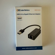Cable Matters USB 2.0 to RJ45 Fast Ethernet Adapter 202023-BLK NIB