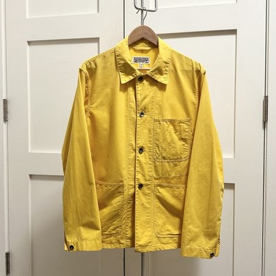 Engineered Garments Workaday New York Ripstop Yellow Chore Utility Jacket Coat M