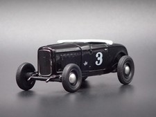 1932 32 Ford Roadster Hot Rod Black 164 Scale Diorama Diecast Model Car