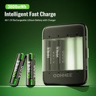8 PACK 3600mWh AA Rechargeable Lithium Batteries With 1.5V Charging Storage Box — photo 8