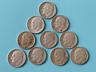 90% Silver Roosevelt Dimes {Lot of 10]  1962 D -1963 D (FREE SHIP)  #5