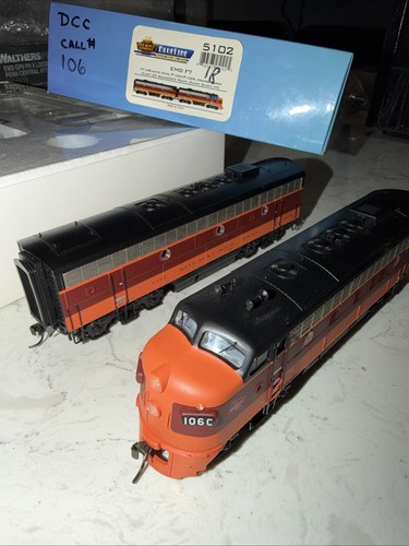 HO BROADWAY LIMITED 5102 EMD F7 A/B MILWAUKEE ROAD # 106C 106B SONIDO DCC | Zustand: Used