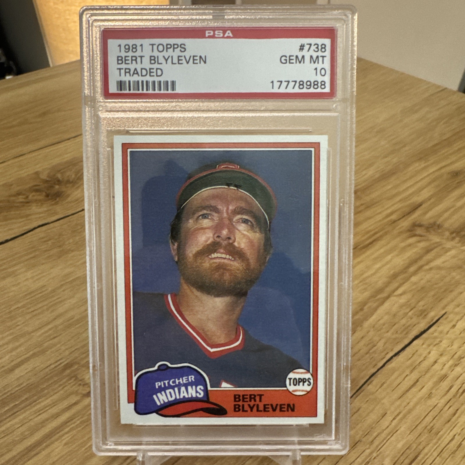 1981 Bert Blyleven #738 Topps Traded PSA 10 Cleveland Indians