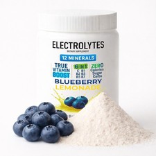 Electrolyte Complex Hydration Powder  6 Vitamins  12 Minerals  Blueberry