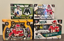 Panini 2025 Football Prizm & Select & Mosaic Blaster Mega Box Lot (4)