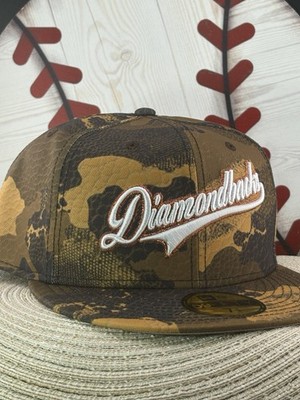 Diamondbacks New Era 7 3/4 Hat Club Snake Skin Script 59FIFTY Gray UV DS  