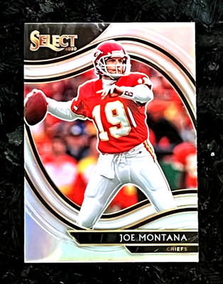 2020 Panini Select Joe Montana Field Level Silver Prizm Kansas City Chiefs #319