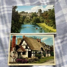 2x Vintage Postcards Bundle / Joblot from Warwickshire - Unposted.