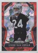 2019 Panini Prizm Rookies Red Ice Prizm Johnathan Abram #319 01bj