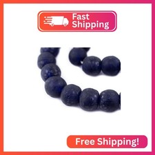 Jumbo Recycled Glass Beads, 21 25mm African Sea Glass for Wall Hangings, Coffe
