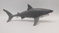 Vintage 2004 Schleich Great White Shark Figure 7" Retired Ocean Sea Predator