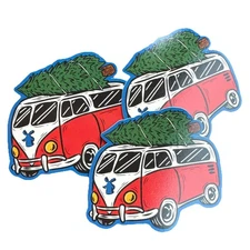 Dutch Bros sticker: December 3, 2025 Bus with Christmas Tree (3)