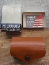 Vintage Polaroid Land Camera Close-Up Lens Kit 540 w/Leather Case, Original Box