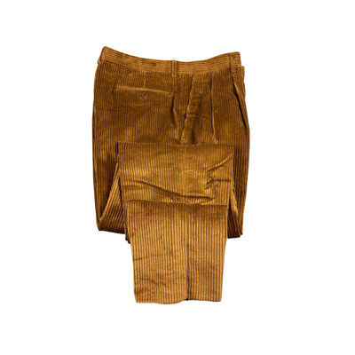 Davide Cenci Brown Heavy Corduroy Wale Trouser Size Mens 38xUnf NWT