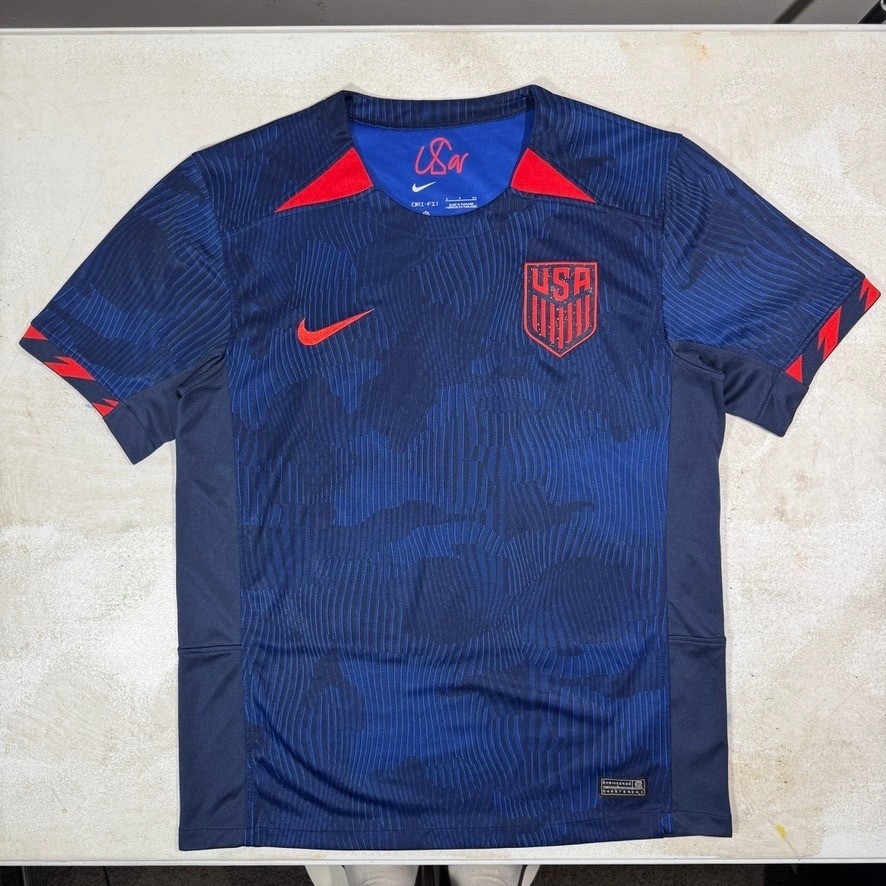 Nike Jersey USA Soccer 2023 Stadium Away Dri-FIT Blue DR3971 Men's Small