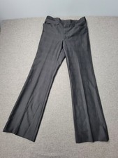 H Bar C Ranchwear Women s Dress Pants 29X31.5 Gray Plaid Wide Leg Trouser Vtg