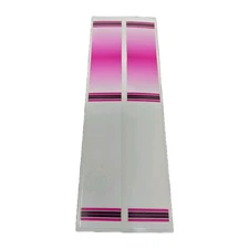 12 Pack 7" Arrow Wraps: Pink To White Fade W/ Stripes: Vinyl Stickers: 1" Wide