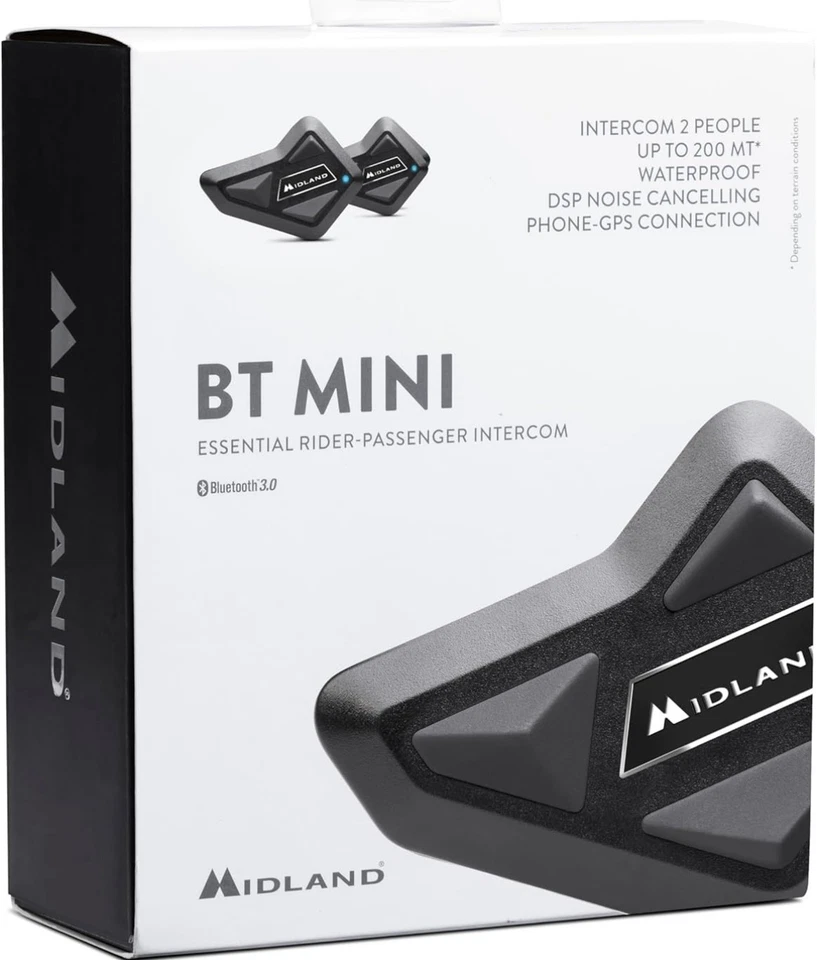 BRAND NEW IN BOX - Midland BT mini motorcycle Bluetooth - 3 - Rider Intercom - Image 2 of 4