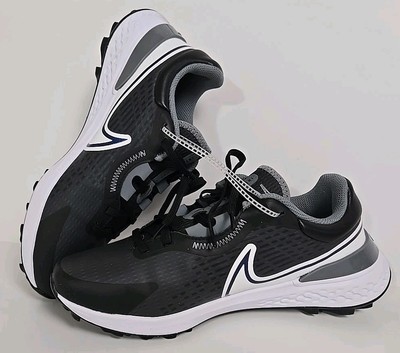 Nike React Men's Infinity Pro 2 Golf Shoes 8.5 Black/Gray Spikeless DM8449-001
