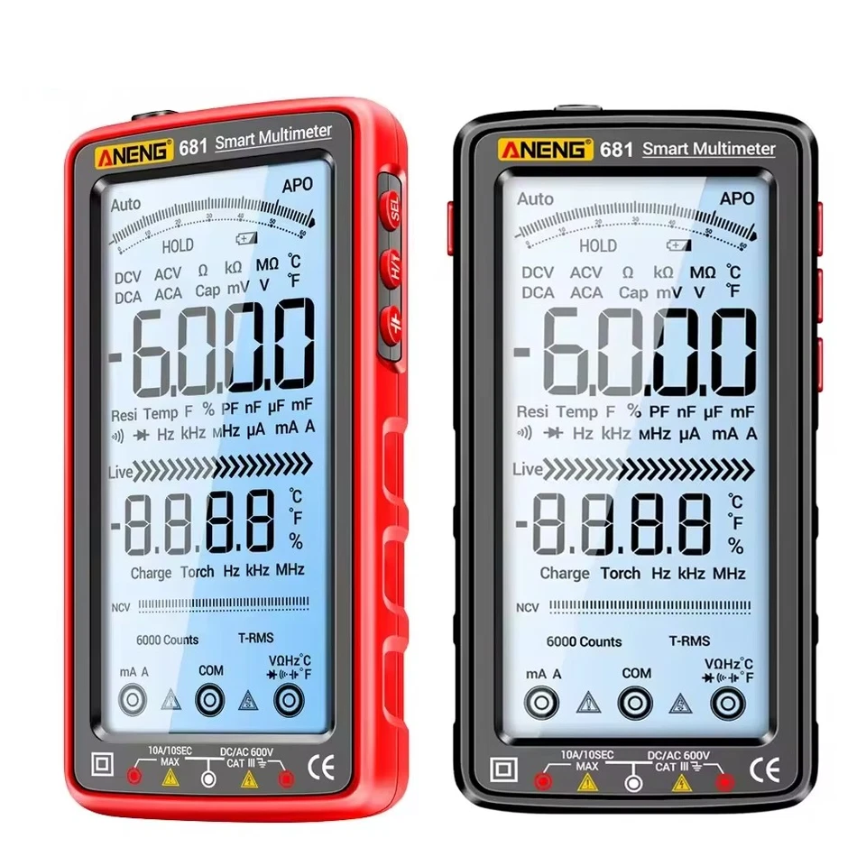 Smart Digital Multimeter 6000 Zählungen AC/DC Spannung Tester Widerstand Meter - Bild 3 von 4